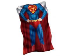 Babloo Plaid Coperta in Pile Idea Regalo per Il Papa The Superdad 200x180 cm