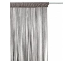 Atmosphera - Tenda a fili, 90 x 200 cm, colore: grigio
