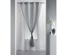 Douceur d'Intérieur 1620944 - Tenda sipario, doppio velo, 140 x 240 cm, colore: Bianco
