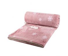 XAOBNIU scaldaletto qualità con Il regolatore Staccabile 3 Calore Impostazioni di Sicurezza all Night USA (Color : Pink, Size : 180 * 150cm)