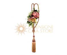 Fiori di Lena Embrasse per Tende con Composizione Floreale, Malva