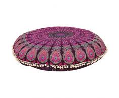 Ganesham Indiano Boho Mandala Bohemian Decor Floor Pillow Pet Bed Gypsy Meditazione Cuscino 32 x 32