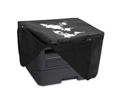 kwmobile Copertina Antipolvere Compatibile con Brother DCP-L2530DW / L2550DN / MFC-L2710DN / L2750DW - Copri Stampante - Copertura Protettiva - Fodera in Bianco/Nero