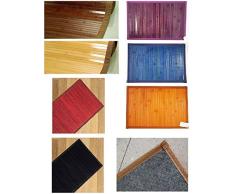 Lovely Home - Tappeto bamboo Passatoia tinta unita cm 55x180 - tappetino bagno-cucina-camera