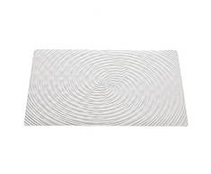 FERIDRAS Vortice Tappeto Antiscivolo, Gomma, Bianco, 3x20x51 cm