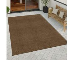 Tappeto Interno Esterno Tappeto Cucina Design Monocolore Sisal Moderno Marrone, Dimensione:120x170 cm