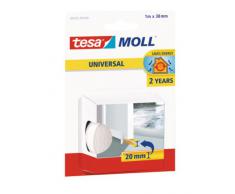 tesamoll Universal Paraspifferi per Porte - Rotolo adesivo in schiuma - Adatto per isolare stanze con pavimenti lisci e uniformi - Colore: Bianco - 100 cm x 38 mm
