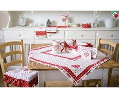 Set 2 tovagliette americane colazione + tovaglioli Avignon Tirolse Country chic- 100% cotone Made in Italy