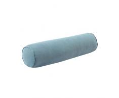 TOOYFUL Cuscino Rotondo Cuscino cilindrico Cuscini in Cotone Cavo, Morbido, Confortevole, Confortevole Cuscino per Collo Imbottito per Caviglia Letto Vertebra, Lago Blu