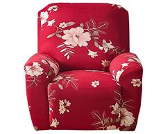 YHWW Copripoltrona Relax Reclinabile Universale 1 Posto, Fodere Copripoltrona Reclinabile 4 Pezzi Elasticizzato Lavabile Rimovibile, Copertura per Poltrona Elettrica Reclinabile (Color : X)