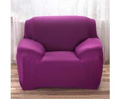 Odot Copridivano Elastico, Copridivano Salotto Protettore Imbottito Sofa Antiscivolo Ideale per Poltrone Mobili Copridivano (45x45cm Federa,Viola Scuro)