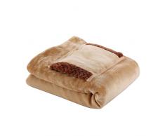 CCTUNG Coperta elettrica Coperte elettriche 5 V Soft Spesso più Spesso Letto più Caldo Inverno Inverno Coppa di Riscaldamento Calda Lavabile USB Carica con Tasca-Camel