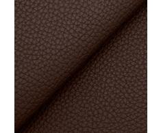 DESHOME Bufalo 10 metri - Tessuto al Metro Similpelle Idrorepellente anti screpolatura Stoffa Ecopelle h 140 cm per divani, sedute, tappezzeria (Marrone scuro)
