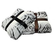 Plaid Pile Ciniglia Effetto CASHMERE mis.140x200 Colore MARRONE