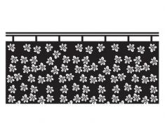 WTD Mantiburi n. UL7 - Protezione Contro Gli sguardi indiscreti, Motivo: Tendina con Fiorellini I, Rosa - 758 Romantic Rose, 97 x 45 cm