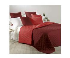 Caleffi TRAPUNTINO COPRILETTO Trapuntato Mix Double Letto Matrimoniale Cotone (Bordeaux)