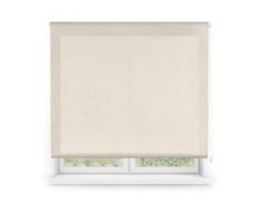 Blindecor Ara | Tenda a rullo traslucida tinta unita - Lino, 80 x 200 cm (Larghezza x Altezza) | Dimensioni del tessuto 77 x 195 cm | Tenda per interne