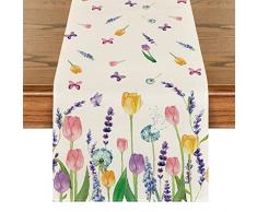 Centrino Moderno,Runner Tavola Moderno,Runner Tavolo 33 x 180 cm,Runner per Il Tavolo,Runner da Tavolo Moderno per Feste e Vacanze