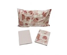 Zucchi Completo Lenzuola Matrimoniale in Percalle da 70 Fili cm² Made in Italy, R1 Fenice