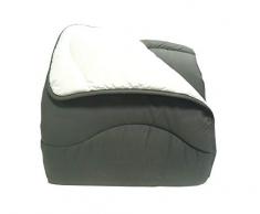 Abeil - Piumino bicolore bianco e grigio, 220 x 240 cm