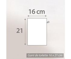 Guanto da Bagno 16x21 cm Juliet Bianco 520 g/m2