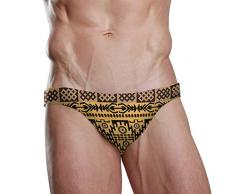 FANTAZIO Africano Tappeto Texture Uomini Costumi da bagno Bikini Swim Brief Board Shorts Surf Boxer 1 Medium