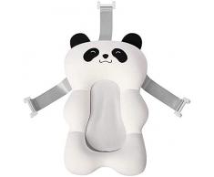 AOOPOO - Materassino galleggiante per il bagno del neonato, materassino morbido con cuscino da bagno per neonati portatile, Imbottito e pieghevole, per vasca da bagno (Bianco)