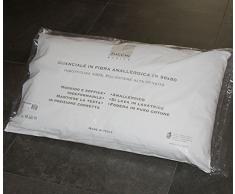 GUANCIALE IN FIBRA ANALLERGICA cm 50 80 ZUCCHI BASICS FODERA CUSCINO COTONE BIANCO LAVABILE LAVATRICE