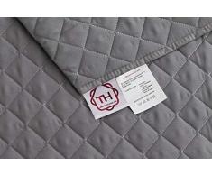 textil-home Salvadivano Copripoltrona Trapuntato Malu - Relax / 1 posti - REVESIBLE. Colore Grey