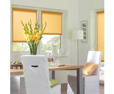 GARDINIA Tenda a rullo con morsetto di fissaggio o adesiva, Per luce diurna, Opaca, Kit di montaggio incluso, EASYFIX Tenda a rullo avvolgibile, Arancione, 120 x 150 cm (LxA)