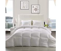 Utopia Bedding Piumone Piumino - Primavera/Estivo piumino - 100% Microfibra in Fibra Cava - (Bianco 135 x 200 cm)