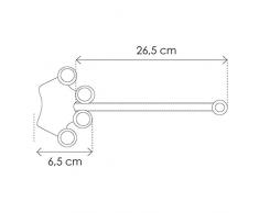 Decoration Tenda Fermatenda magnetiche, Clip per Tende per cameretta Bambini (Princess Rose)