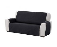 textil-home Salvadivano trapuntato Copridivano ADELE 3 posti REVERSIBILE. Colore Nero