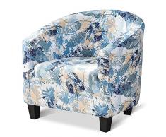 jianyana Copripoltrona da Cocktail Chesterfield 1 Posto Copridivano Stampati, Fodere Copripoltrona Universale, Elasticizzato Antiscivolo Coprisedia 1-Pezzo per Soggiorno Hotel Camera, (F)