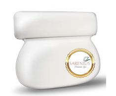 Sarenius Cuscino per Vasca da Bagno di Alta qualità - Ventose robuste - per sdraiarsi con comodità - Supporto per Collo - Resistente all’Acqua, Facile da Pulire, Asciugatura Veloce