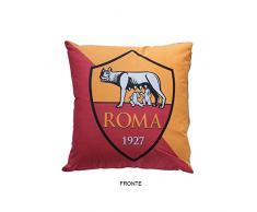 AS Roma Cuscino Arredo, Poliestere/Cotone, Bordeaux