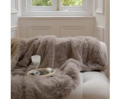 Lussuoso morbido Coperta Pelliccia,Pluscia soffice Coperta,Coperta Per Letto in pelliccia fatta calda spessa,Coperta per Divano reversibili per decorazioni per la casa(160x200cm(63x79inch), Camel)