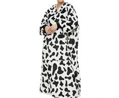 Coperta lunga indossabile, Felpa con cappuccio coperta Sherpa, Felpa coperta standard con tasche profonde e maniche adulti Bambini Adolescenti, Maglione con cappuccio Abbigliamento casa Coperta pigra