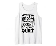 La mia scopa si è rotta così ora ho trapunta uncinetto cucito a maglia Canotta