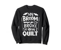 La mia scopa si è rotta così ora ho trapunta uncinetto cucito a maglia Felpa