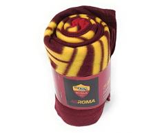 Plaid in Pile 120x150 AS ROMA prodotto ufficiale, 100% poliestere