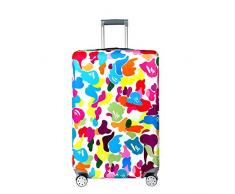 JUNGEN Proteggi Valigia Elastico Stampa Fodera per Valigie Anti-graffio Anti-Polvere Protettiva Valigia 22-24 Pollici