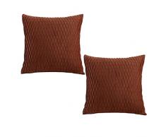 2 pz federa decorativa scorrimento liscio goffrato rughe antipolvere peluche divano cuscino cuscino decorazione casa federa
