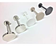 Fermatenda reggitenda Moderno fermatenda da Muro Gancio Tenda Ganci Parete Gancio per Tende fermatende a Muro raccogli Tenda Reggi Tenda ambrasse per Tende embrasse R304 (Acciaio Satinato, 12)