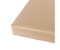 HUALEMEI Premium Personalizzato Ecopelle Cuscino di Seduta,Addensare Traspirante Sgabello Lungo Cuscino Pad Sedia Cuscini per Panche Cuscino per Sedia Cuscino Divano-Cammello 60x30x5cm(24x12x2inch)