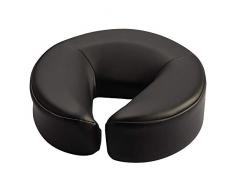 Master Massaggio, cuscino per il viso per lettino da massaggio, in memory foam, nero