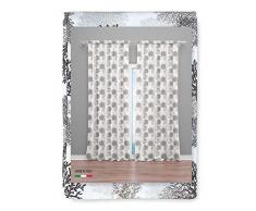 Tex family Tenda Corallo Beige cm.160X300 confezionata Made in Italy Misto Lino