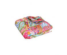 Coperta patchwork per divano e letto Multicolore 170x130 cm Coperte indiane in cotone super morbido colorato per donna coperte calde decorative e reversibili stile Boho