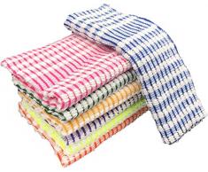 EUROSTYLE strofinaccio Art. Sole canavaccio torcione Asciugamani da Cucina in Spugna di Cotone 6 pz assoriti per Confezione