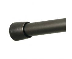 InterDesign 78671EU Asta a Tensione per Tenda Doccia, Metallo, Marrone, 127 - 221 cm